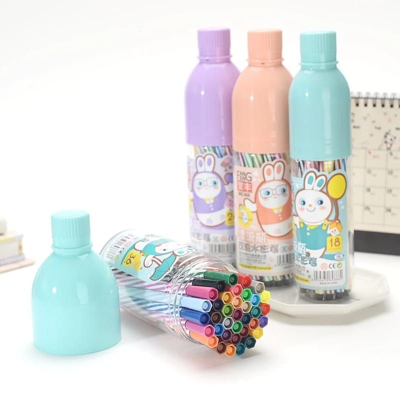 

spidol botol isi 12pcs spidol warna warni alat lukis marker pen spidol warna