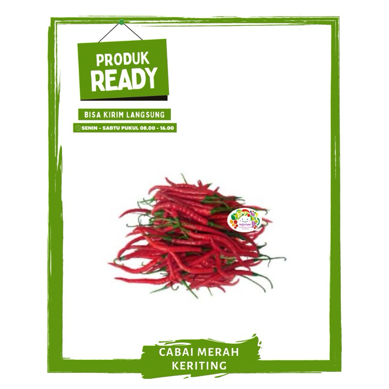 

Cabai / Cabe Merah Keriting / Sayur Sayuran Segar Ready On Mallahrizwa