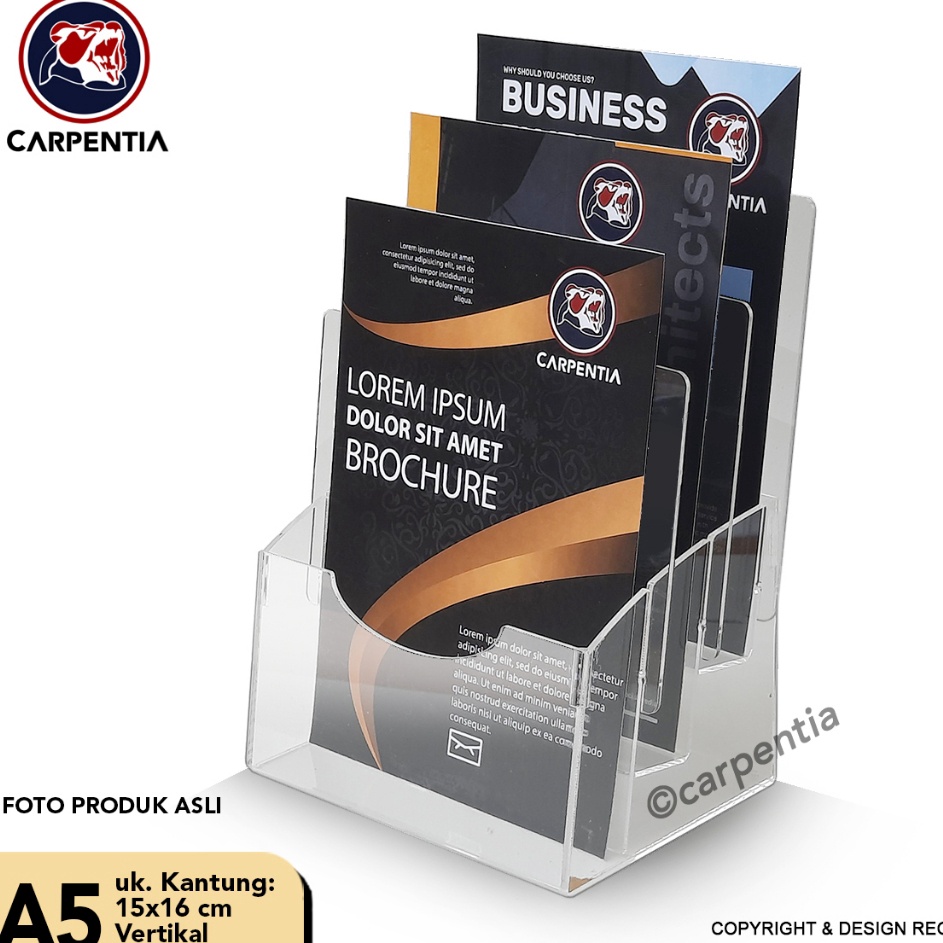 

Harga Promo Carpentia Tempat Akrilik 3 Tingkat uk A5 Display Flyer Tipe E 3 n