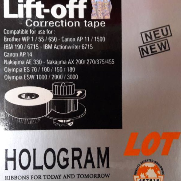 

Murah LIFTOFF CORRECTION PENGHAPUS MESIN TIK LISTRIK BROTHER GX675 GX825 6pc