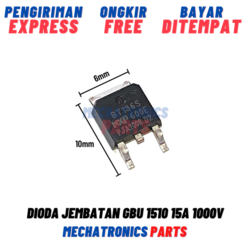 Triac BT136S 600E 600V 4A SMD TO-252 Transistor Sensitive Gate TO252 BT136S-600E BT136S600E