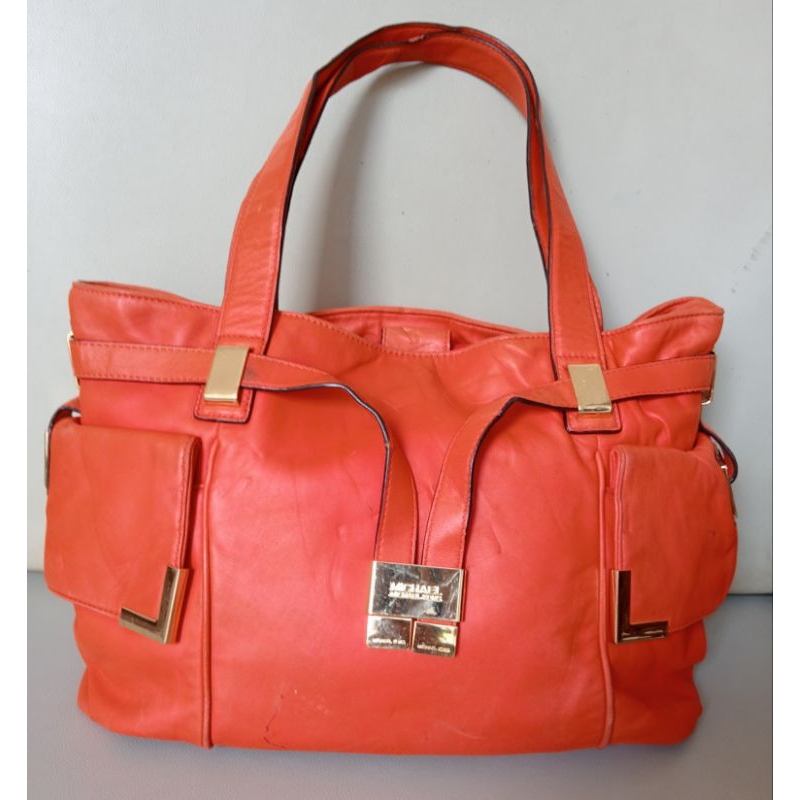 TOTEBAG KULIT WANITA MK MERAH