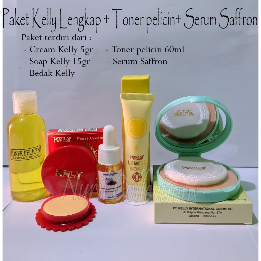 Paket Lengkap Kelly Plus Toner Pelicin + Serum Saffron
