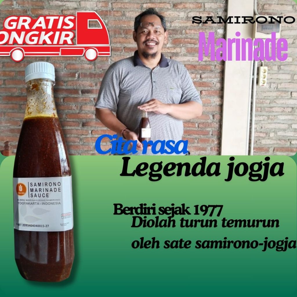 

Bumbu Ayam Panggang BBQ/Bumbu Sate Taichan Juicy/Marinasi Sate BBQ Vitaria Food - Samirono 500ml