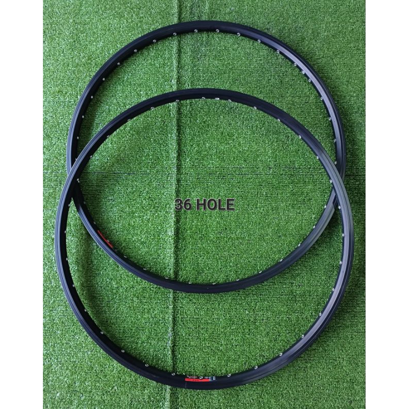 Rims Velg Sepeda Araya 26" Inch TM-620 Brakeline Double Wall Alloy 36 Hole Black - Black New