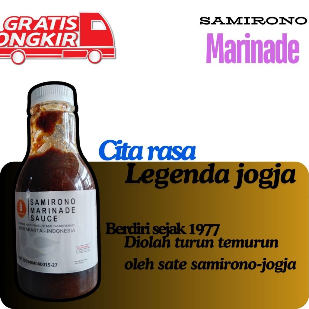 

Marinasi BBQ Grill Lezat Serbaguna/Marinasi Ayam Fillet Juicy warisan Vitaria Food - Samirono 230 ml