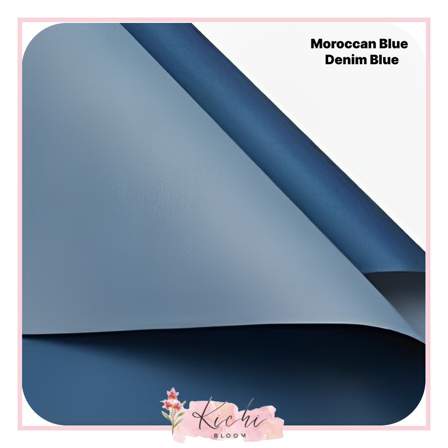 

Flower Wrapping CELLOPHANE Transparent WATERPROOF KERTAS BUNGA/ PEMBUNGKUS BUNGA/ Kertas Buket- Biru tua Biru Muda