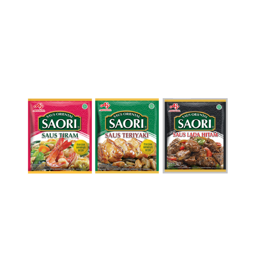 

SAORI TIRAM / TERIYAKI / LADA HITAM SACHET