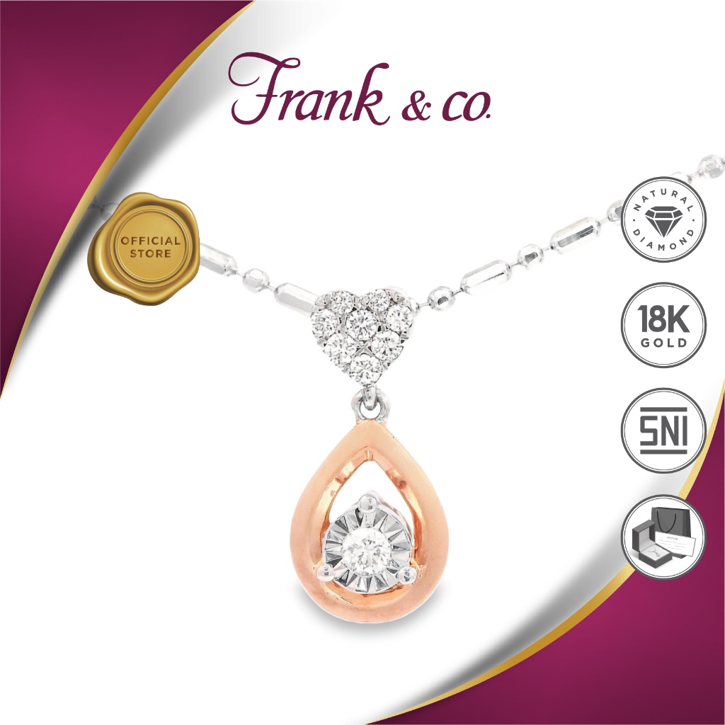 Frank & co. Teardrop Diamond Pendant / Liontin