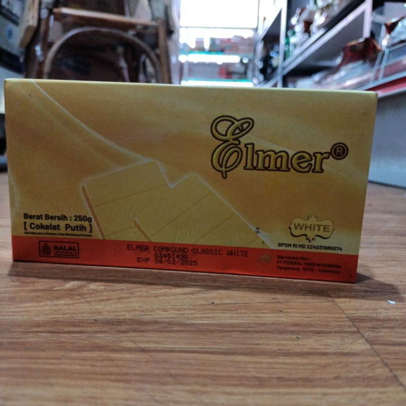 

Elmer Compound White 250gram coklat putih