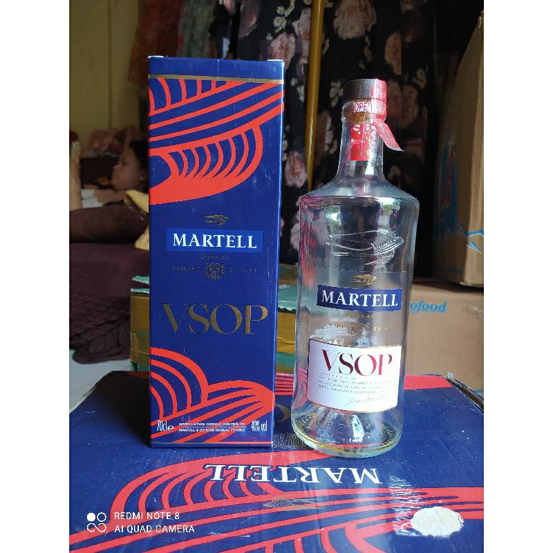 BOTOL + BOX MINUMAN IMPORT MARTELL GLEN FIDDICH