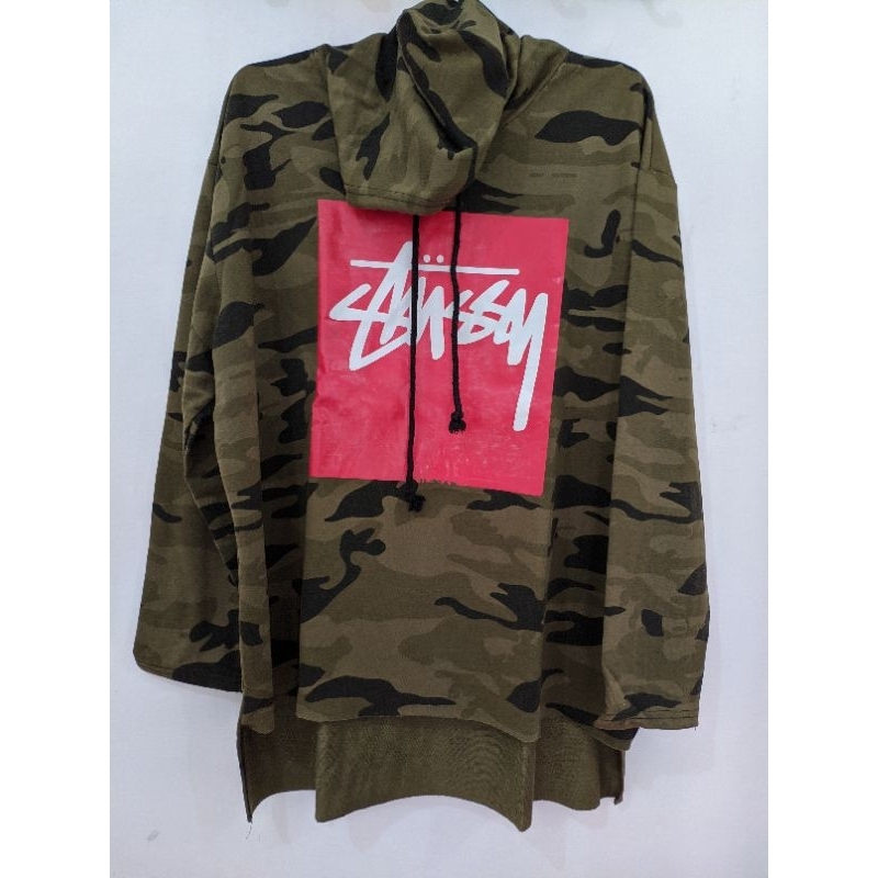 Hoodie Jaket Army Stu*sy Oversized Cowok Cewek