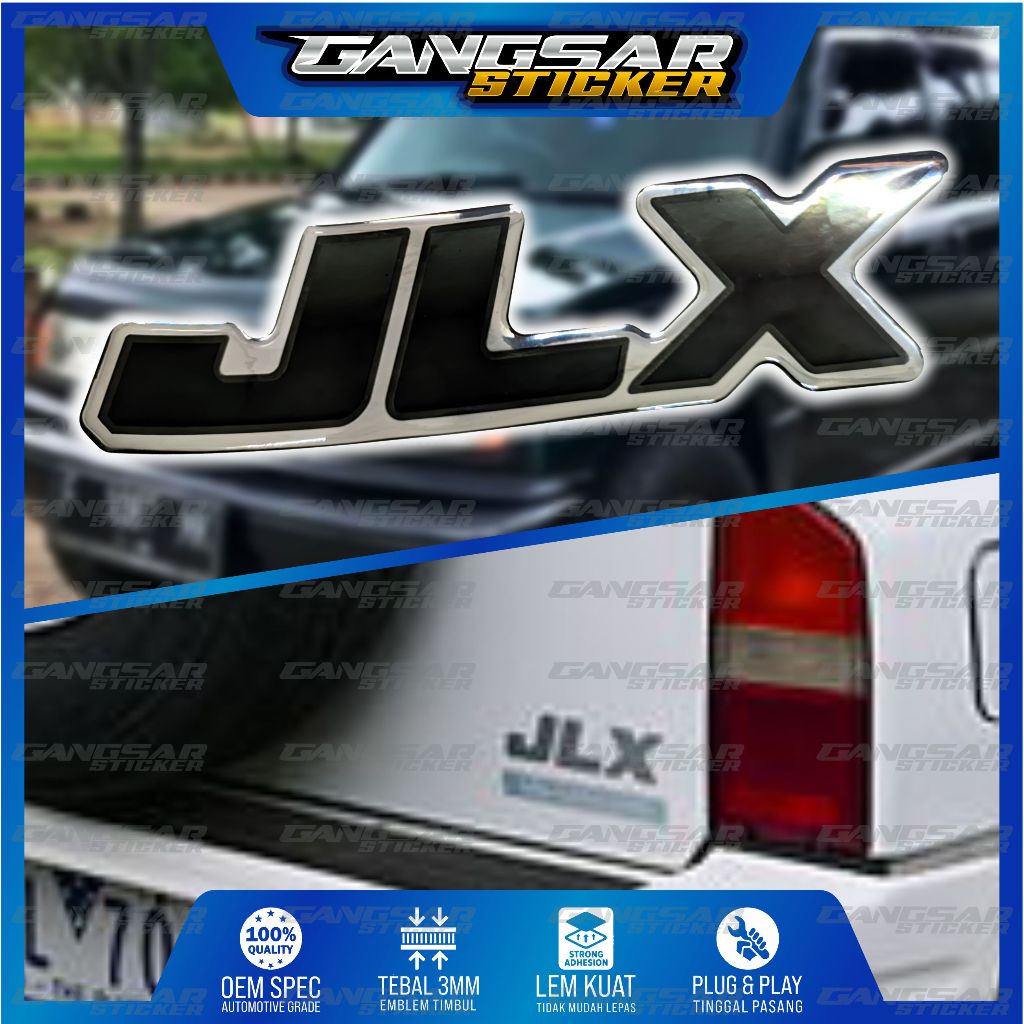 emblem timbul JLX suzuki vitara escudo / emblem bagasi JLX suzuki vitara escudo
