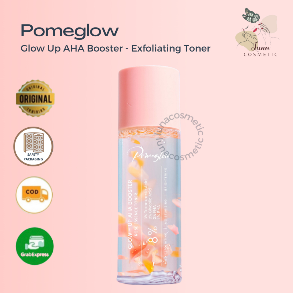 Pomeglow Glow Up AHA Booster - Exfoliating Toner 100ml