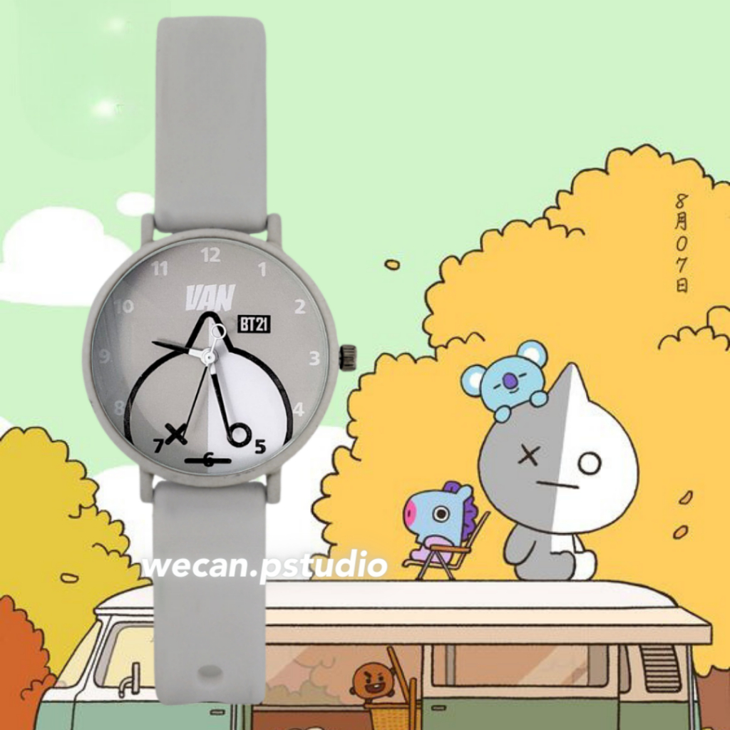 Jam tangan anak Bt21 wanita perempuan | Jam Tangan Fashion Wanita BT21 Karakter VAN
