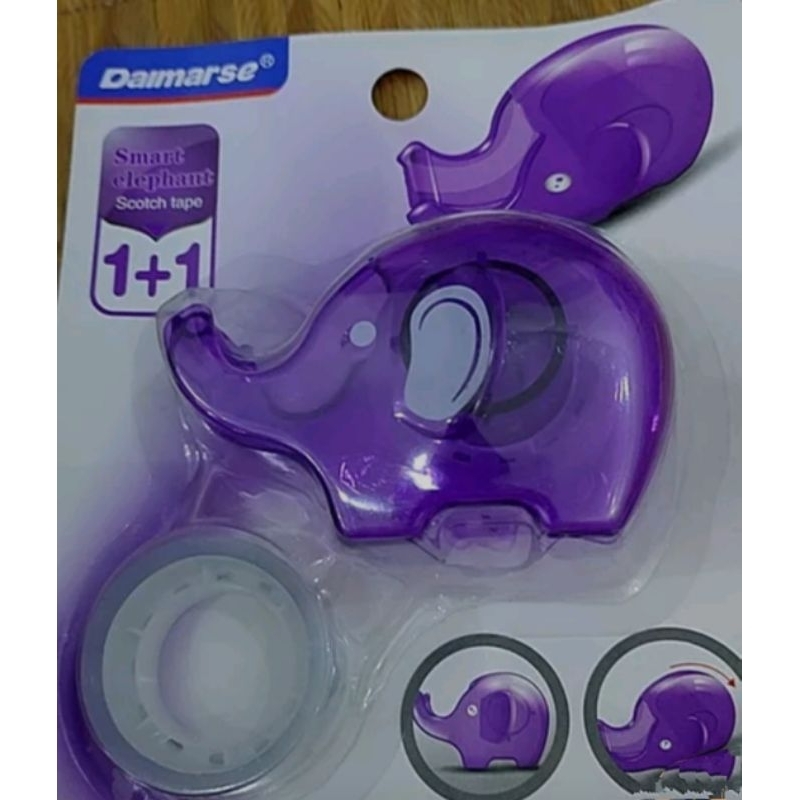 

Tempat Dispenser Container Isolasi Selotip Kecil Bentuk Gajah Elephant lucu Unik Simple Praktis Decor Stationery Serbaguna Multifungsi