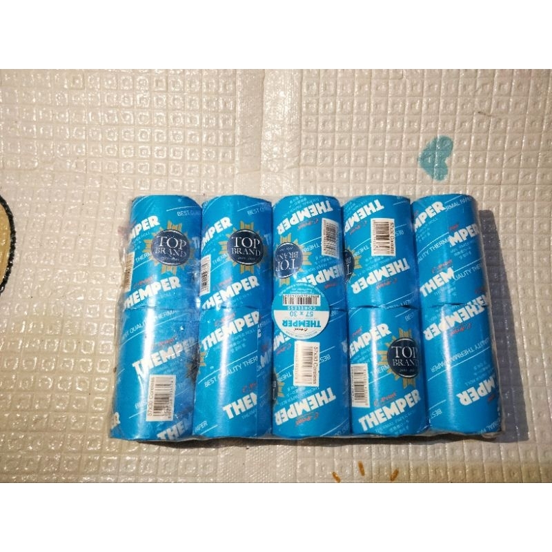 

KERTAS TERMAL THEMPER 57X30 MM STRUK E-PRINT CORELESS PAPER ROLL EDC (1Roll)