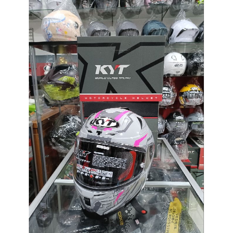 HELM KYT STRIKER #2 GRAY / PINK
