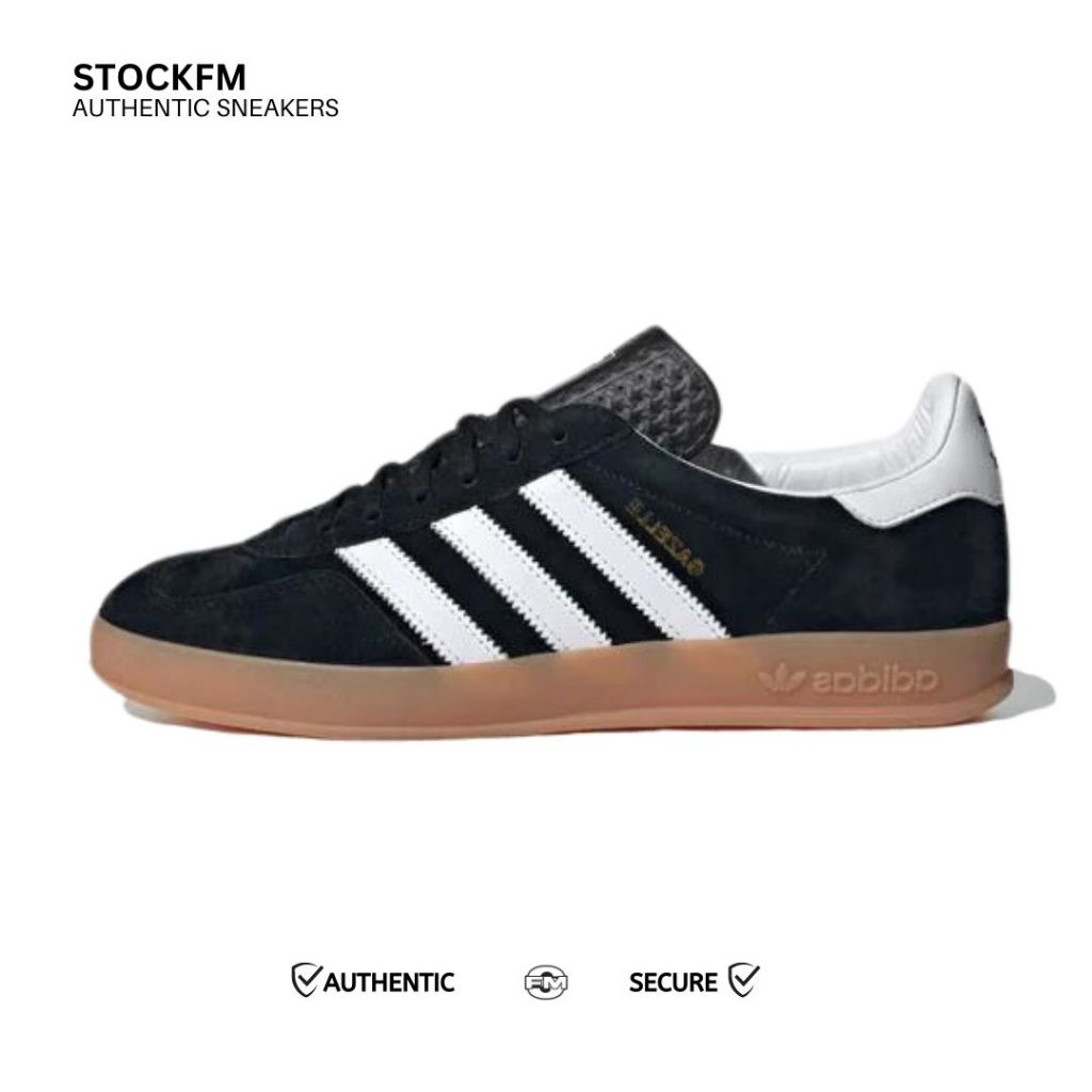 Adidas Gazelle Indoor Black White Gum Original