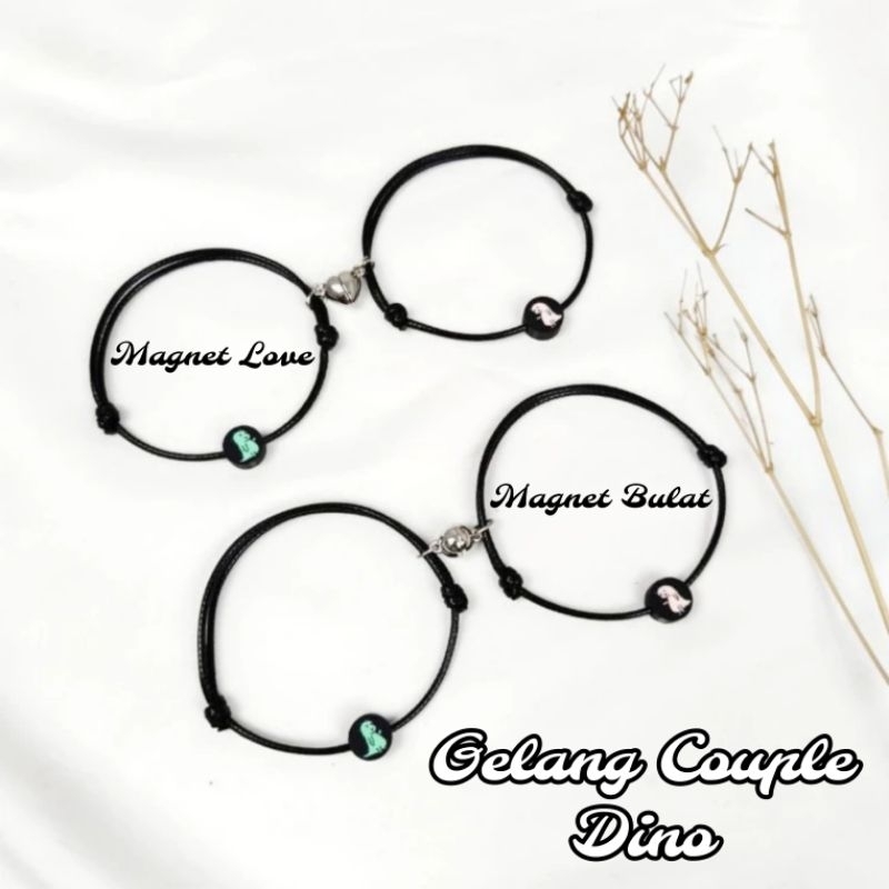 SEPASANG GELANG COUPLE MAGNET DINO
