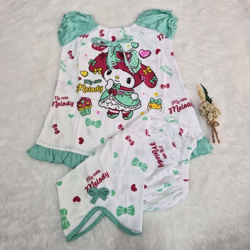 setelan anak/setelan anak perempuan/baju anak perempuan/baju tidur anak