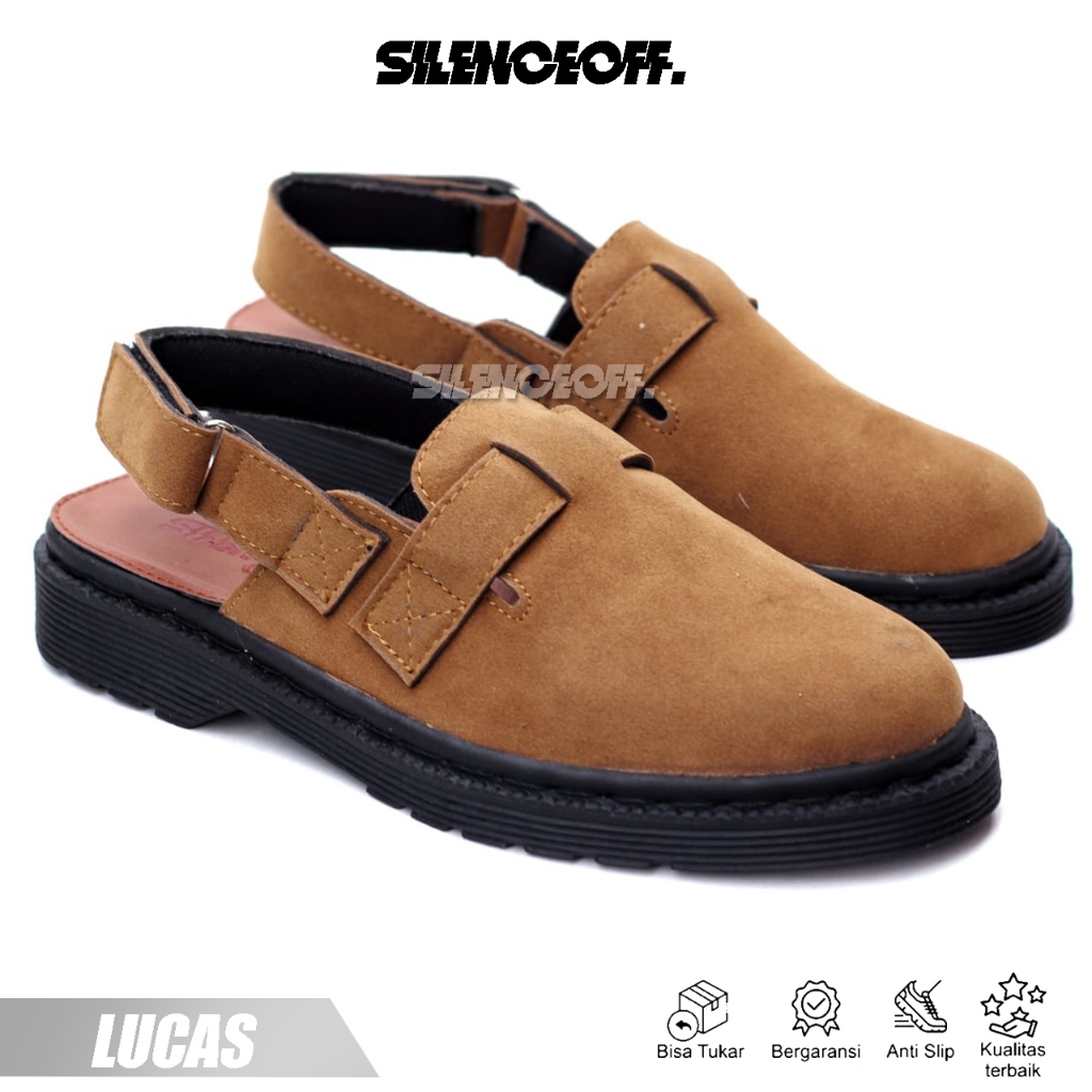 SILENCE OFF - Sepatu Sandal Slop Pria Docmart