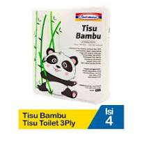 Tisu Toilet Bambu Isi 4pcs atau 4 roll Indomaret bamboo toilet tissue bambu 3 ply 4 pcs