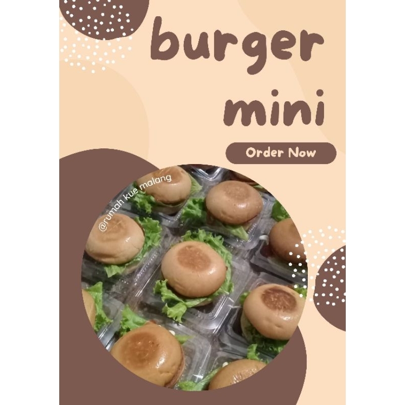 

BURGER MINI // BURGER SIAP SAJI // BURGER BERNARDI