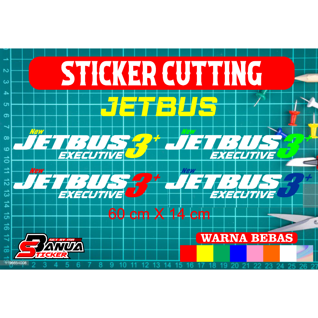 Stiker JETBUS 3+ EXECUTIVE