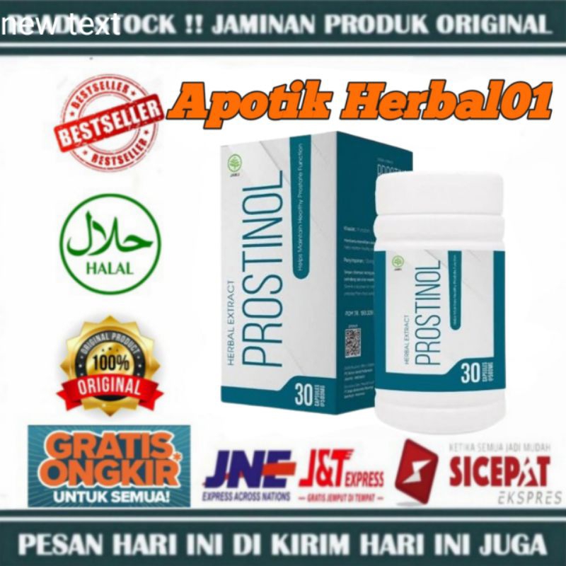 OBAT PROSTINOL HERBAL ORIGINAL MENYEMBUHKAN PROSTAT TERBAIK BPOM RI - 30 KAPSUL