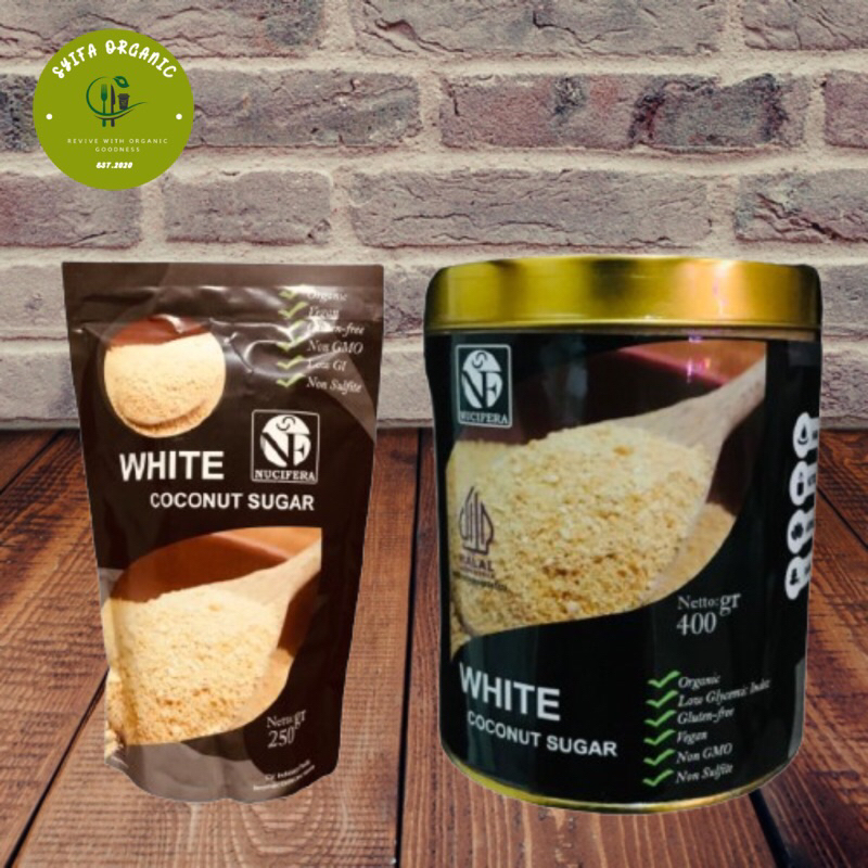 

White Coconut Sugar Organic Gluten Free Nucifera