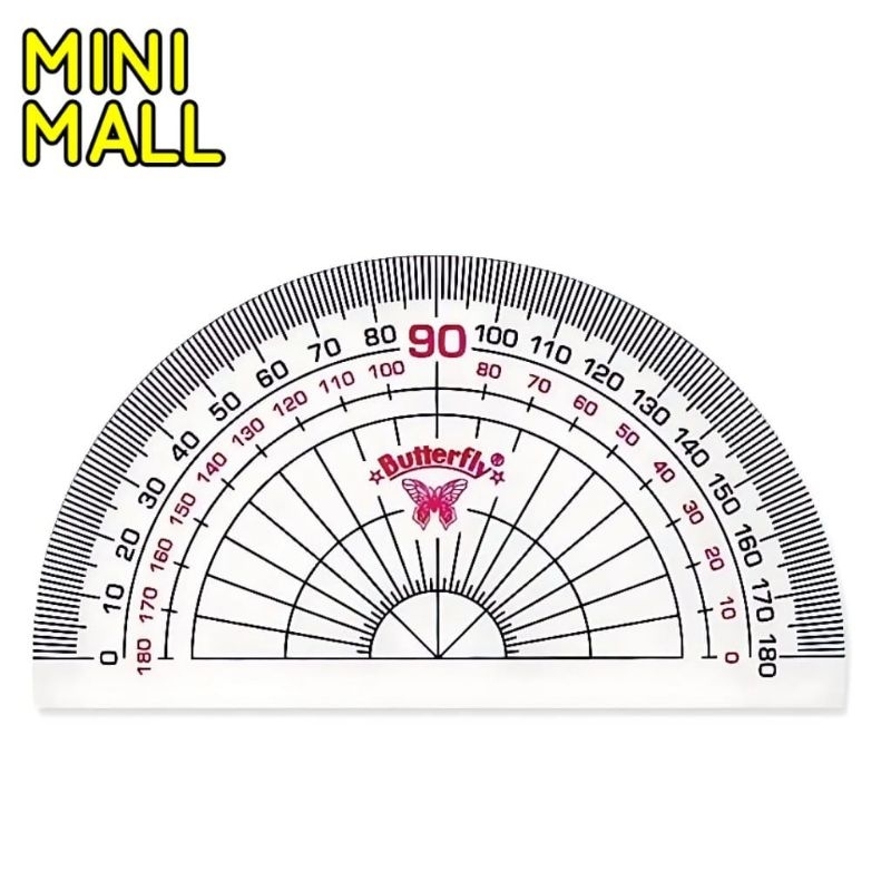 

Penggaris Busur Derajat Butterfly 10cm A118 Penggaris Busur Kupu Kupu Butterfly Ruler 10 cm 180°