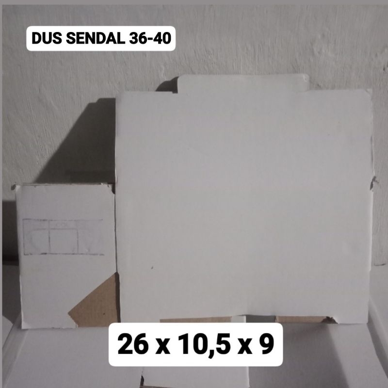 

DUS SENDAL/SEPATU UKURAN 36-40 PUTIH