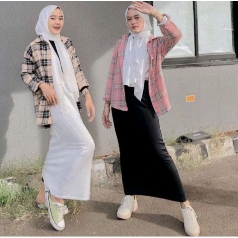 8.8 SALE | ROK SPAN SCUBA / ROK SPAN KERJA JUMBO / ROK SPAN BAWAHAN MUSLIM OOTD HIJABERS / ROK SPAN 