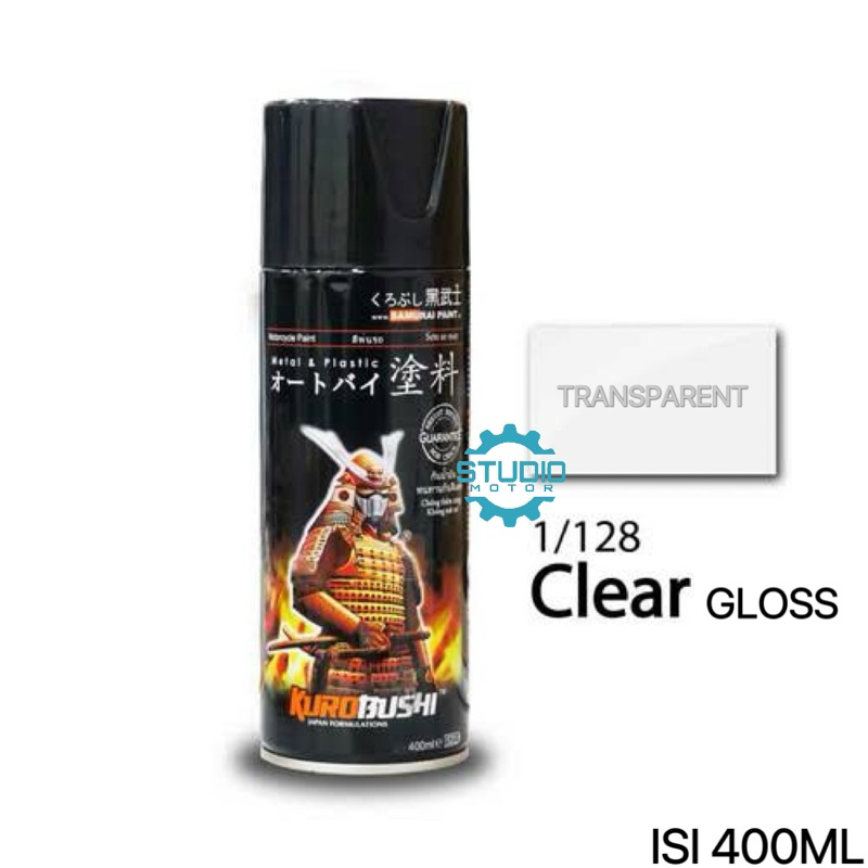 CAT SEMPROT SAMURAI PAINT 128 CLEAR GLOSSY KILAT TRANSPARAN