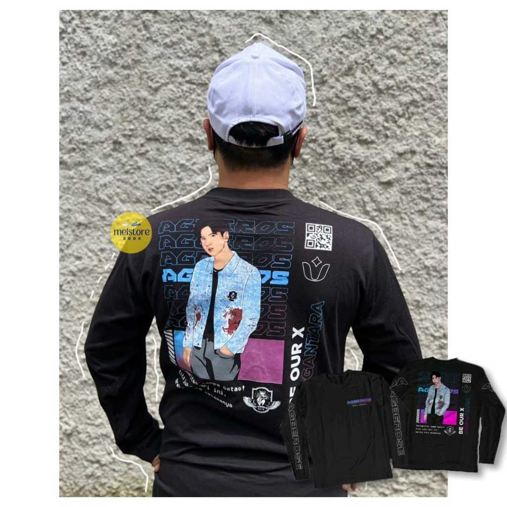 OBRAL Kaos Lengan Panjang Catoon Combed Argantara X Be Our - Merchandise Be Our X Argantara Kaos Len