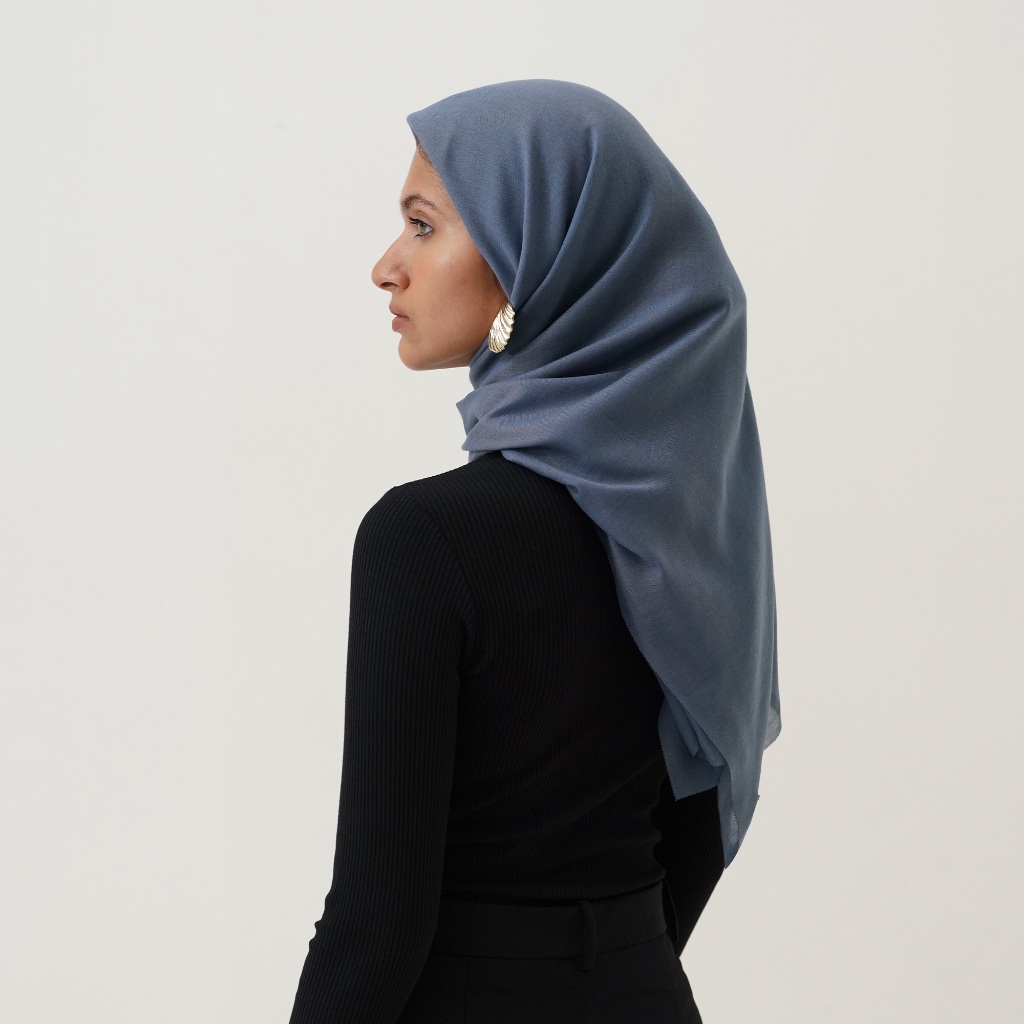 Queensland Square Voal Hijab Segi Empat  L03000042Q Biru