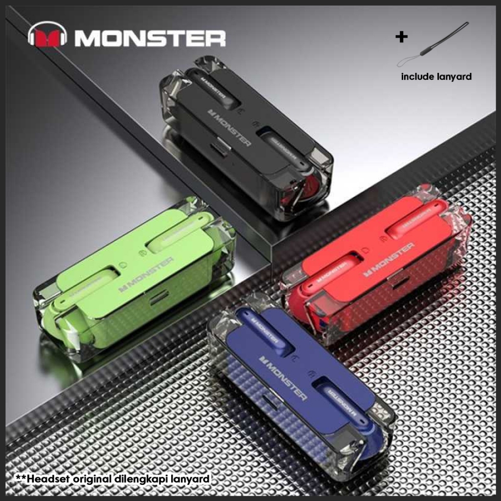 Monster XKT08 Wireless Earphone Bluetooth Headset Headphone Earbuds TWS