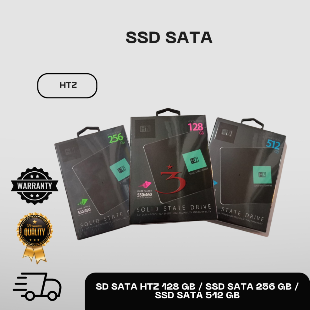 SSD SATA HTZ 128 GB / SSD SATA 256 GB / SSD SATA 512 GB - 128 GB
