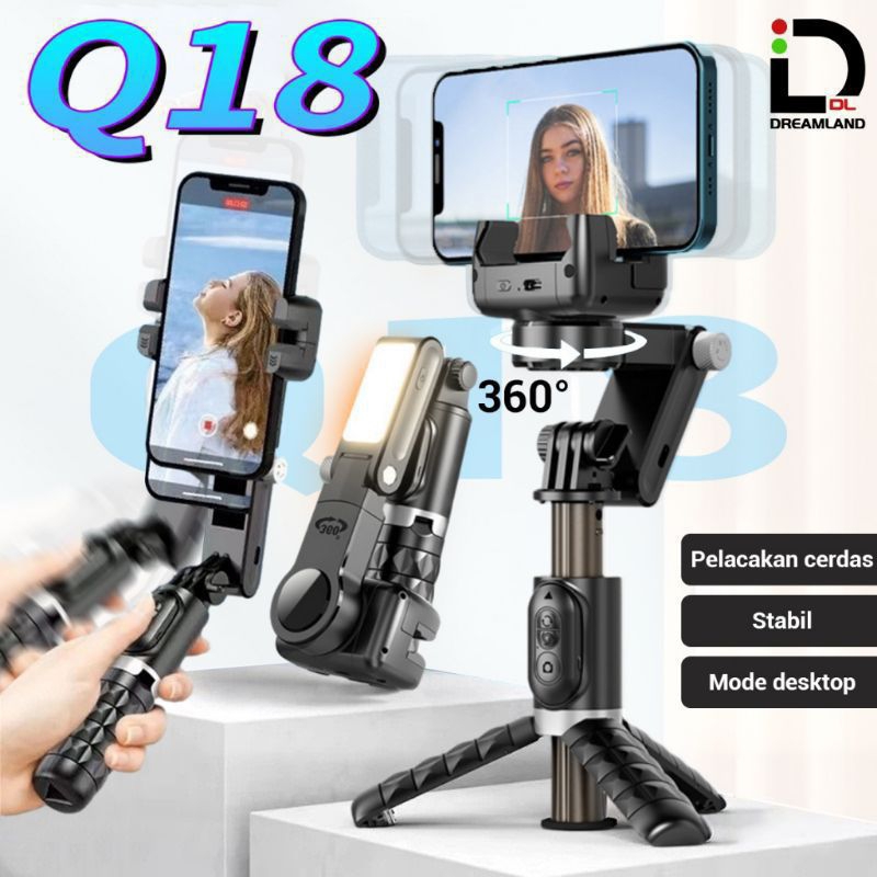 ☑️COD TNW-Q 18 Gimbal stabilizer Handphone gimbal hp tongsis
