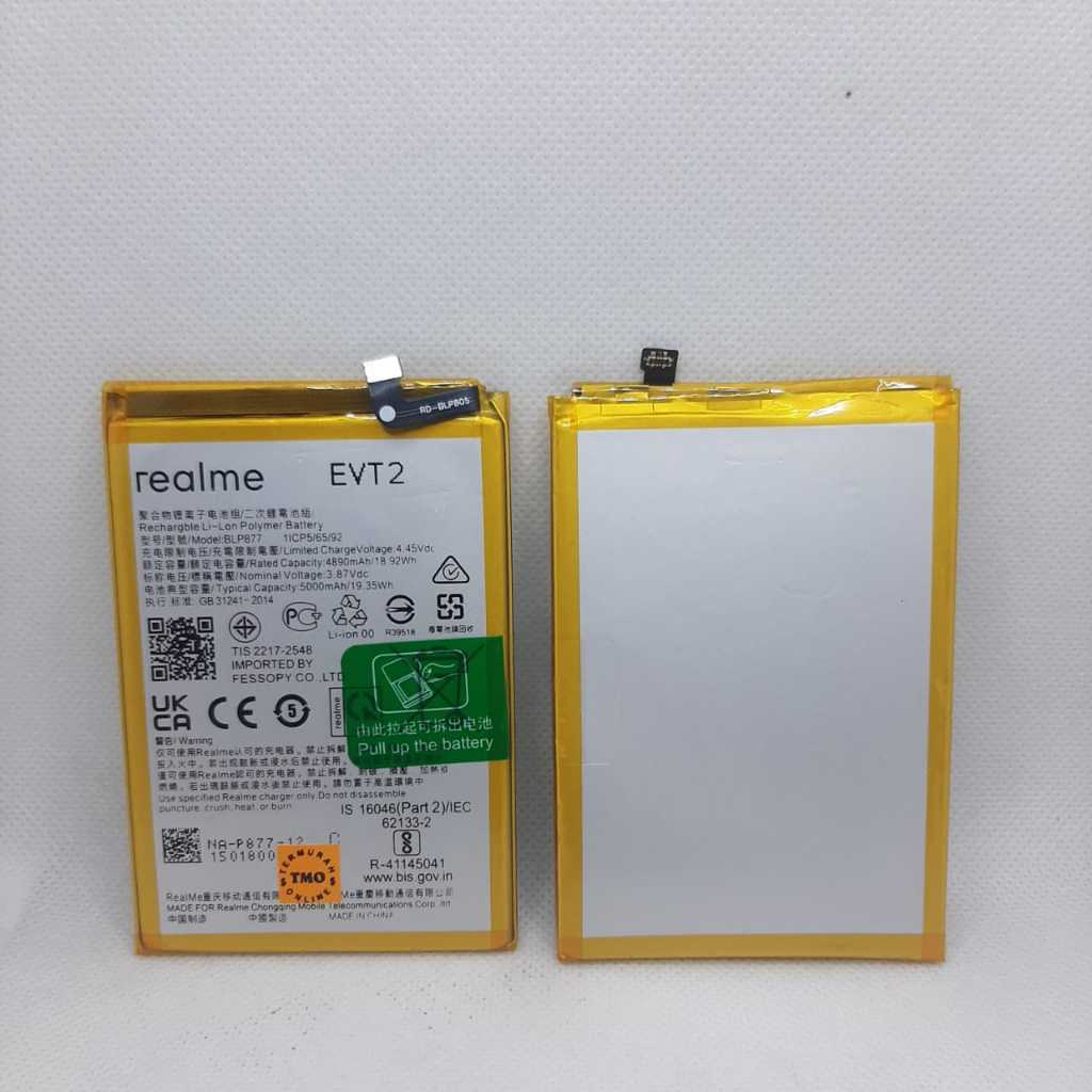 Baterai/Batry Realme BLP877 For REALME 8i NARZO 50i C30 C31 C33 C35 Batre HP Ori