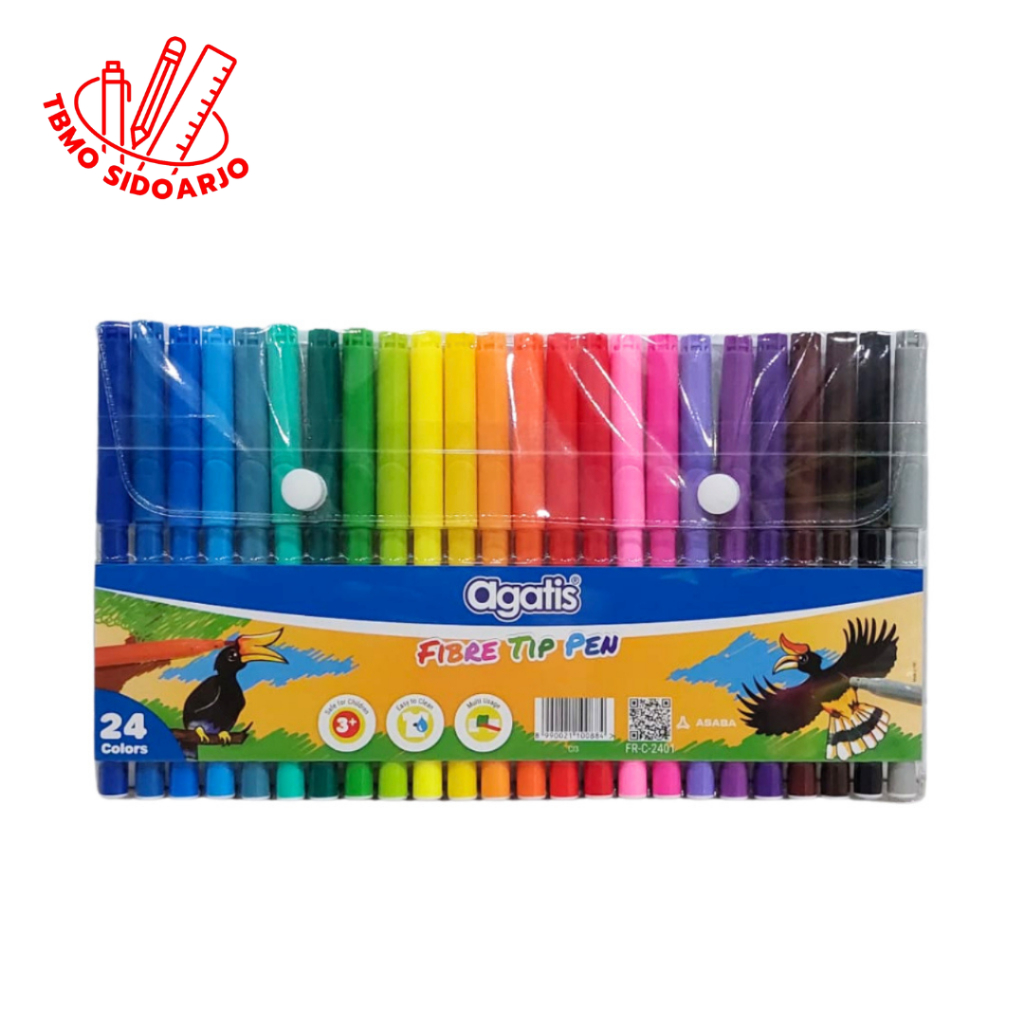 

TBMO Agatis Fibre Tip Pen / Spidol Warna Kecil 24 Warna C-2401-B