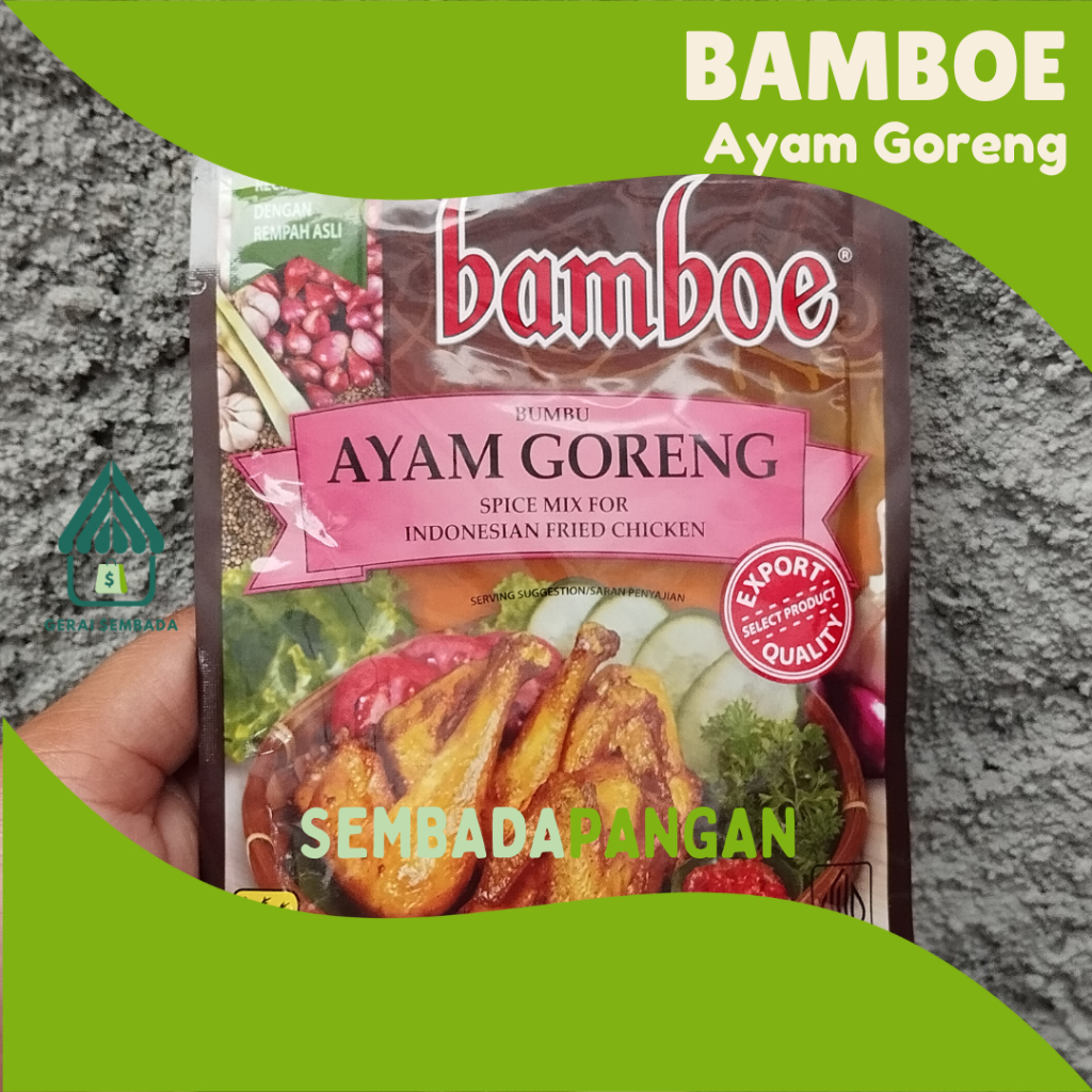 

Bumbu Instant Bamboe AYAM GORENG 33 gram - GERAI SEMBADA