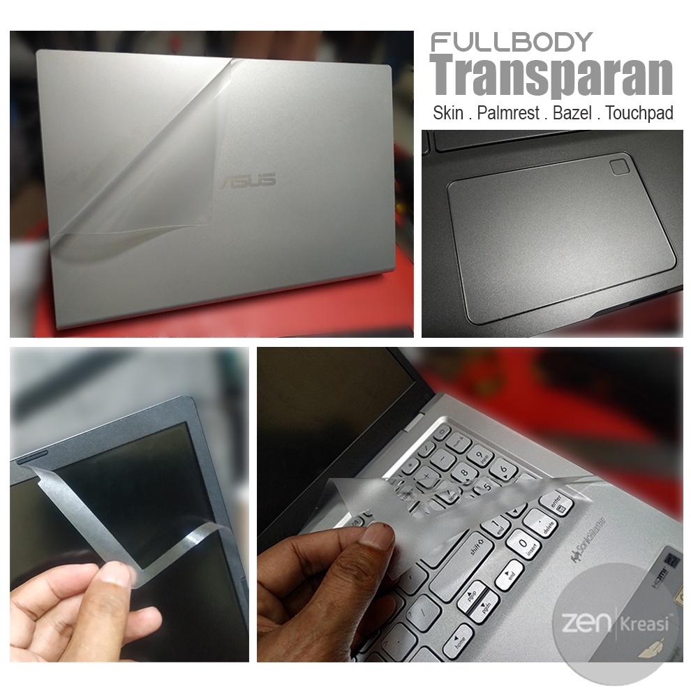 KODE L35Q Garskin Laptop Transparan  Garskin Laptop Bening  Stiker Laptop Bening  Sticker Laptop Tra