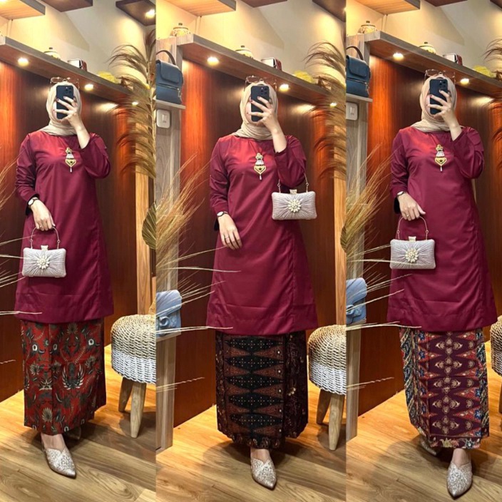 55 COD Setelan Baju Kurung Melayu  Baju Kurung Stelan Rok Batik Baju Kurung Malaysia  Baju Kurung Me