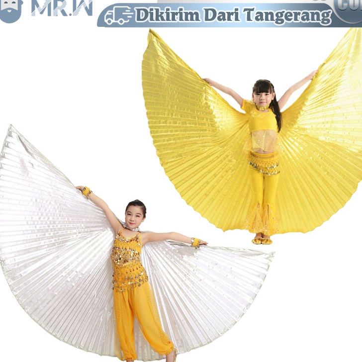 TERMURAH Sayap Kerub Belly Dance Sayap Malaikat Anak Kerub Alat Tari Kostum Props
