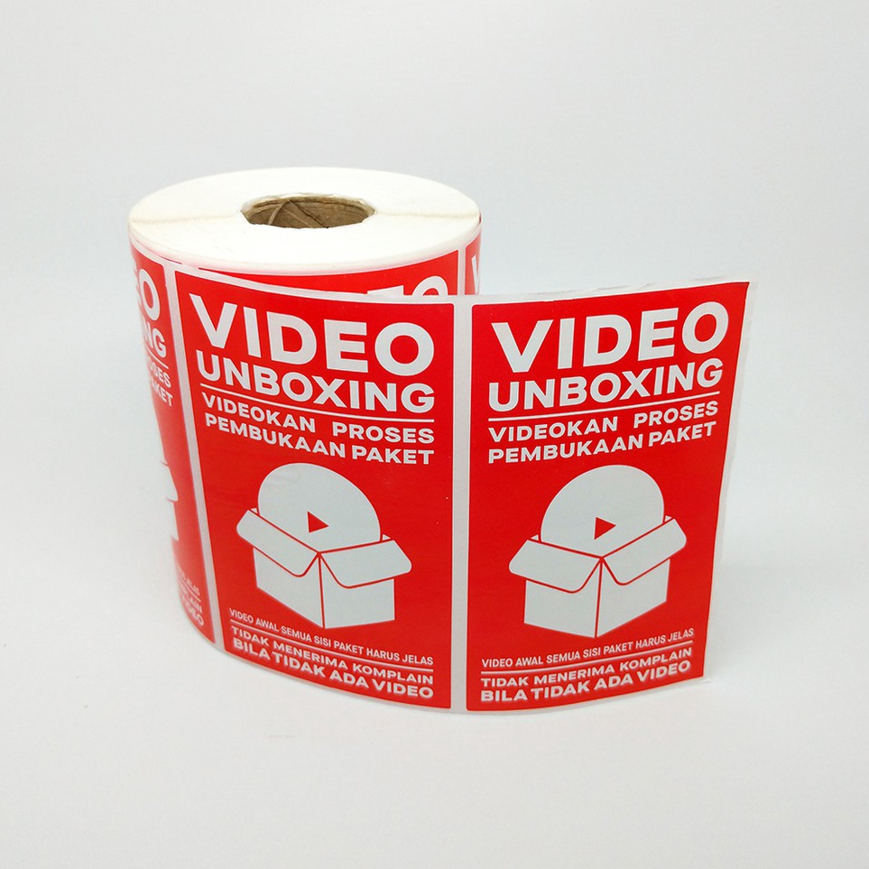 

Stiker Label Unboxing Sticker Pengiriman Online Shop 9 x 55 cm 1 roll isi 5 pcs