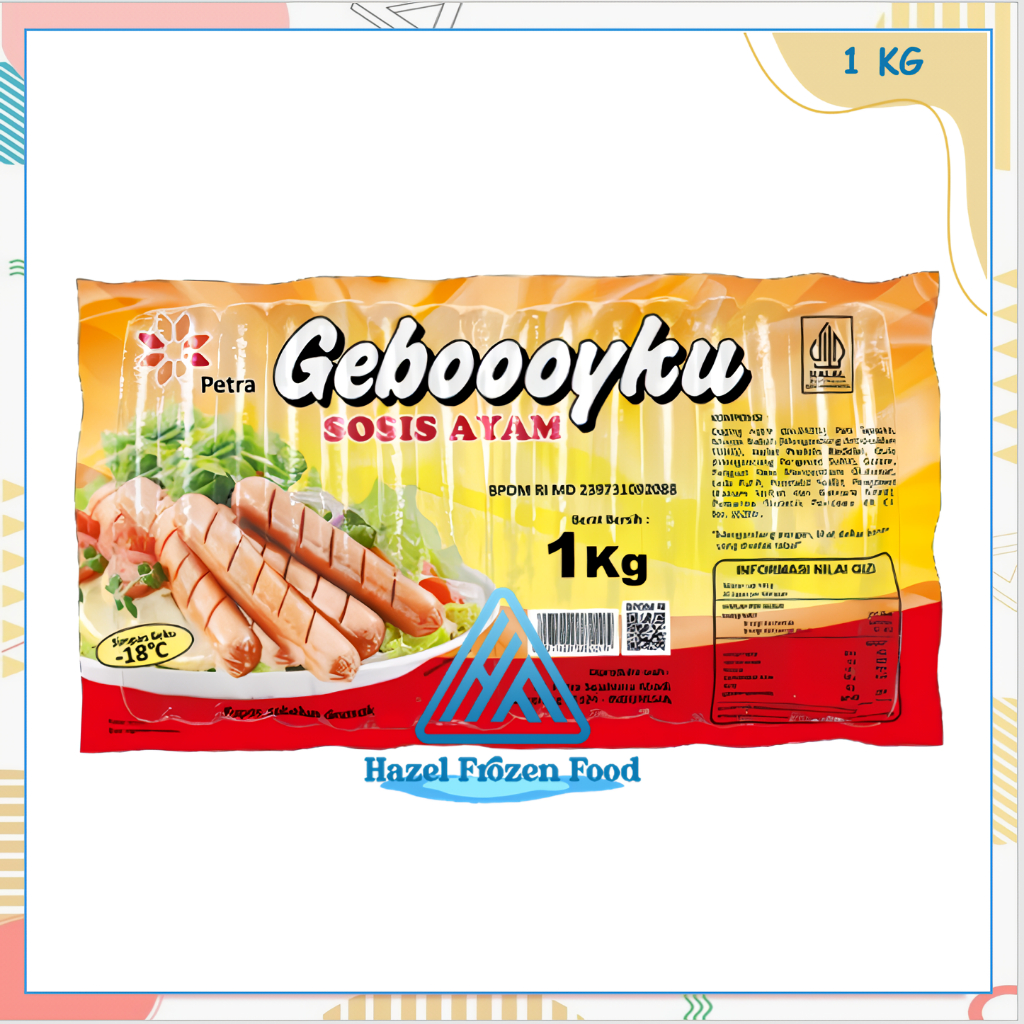 

Geboooyku Sosis Ayam 1 kg Frozen Food Karawang