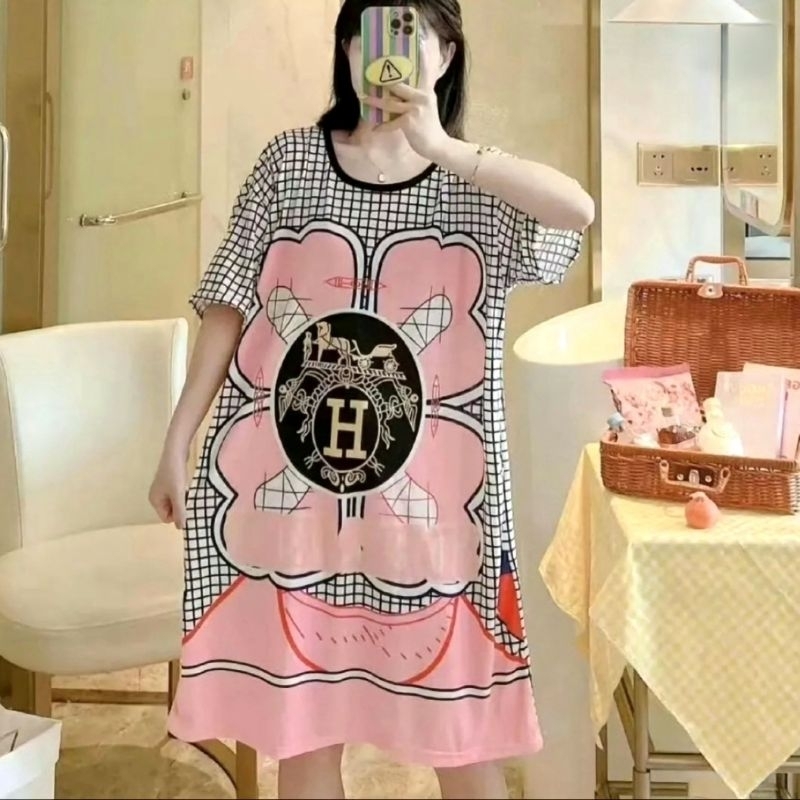 [SHASHA FASHION].- DASTER DEWASA MOTIF BRANDED