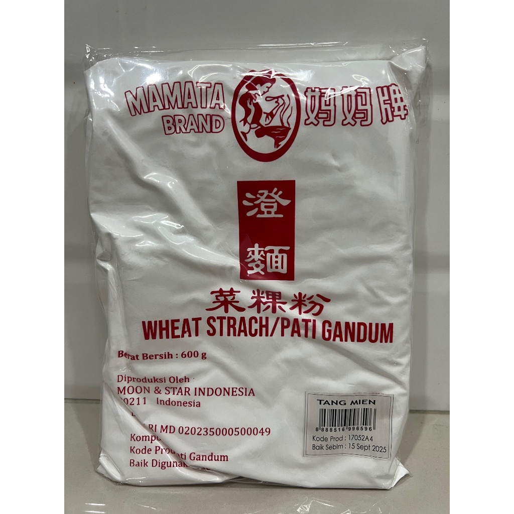 

Mamata Wheat Strach / Tepung Tang Mien / Pati Gandum 600 gr